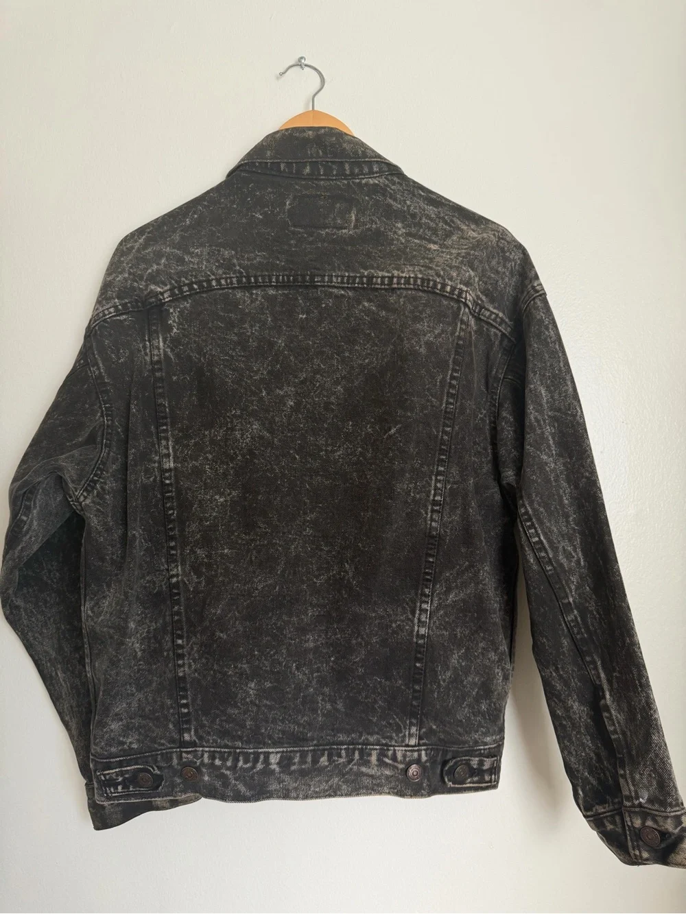 Levis Strauss Vintage Denim Jean Jacket Washed Black 70507 0253 Medium Button Up